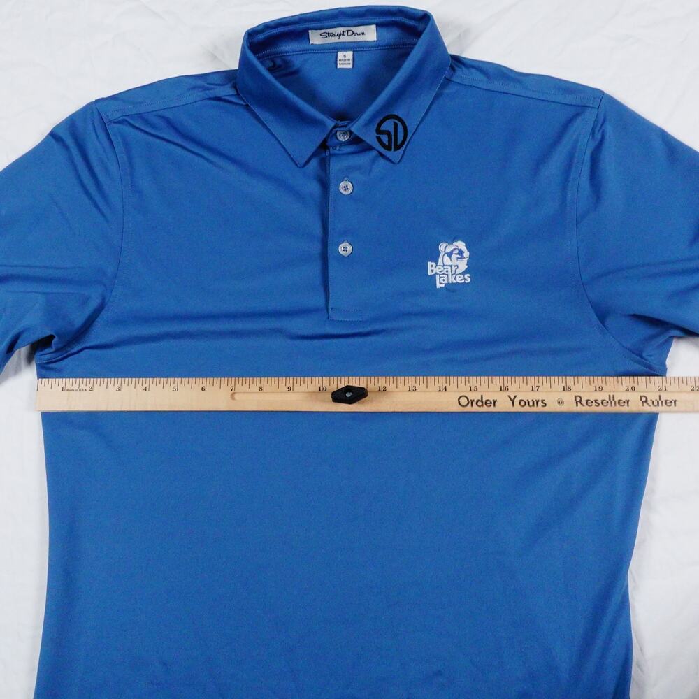 Straight Down Bear Lake Performance Blue Golf Pol… - image 6
